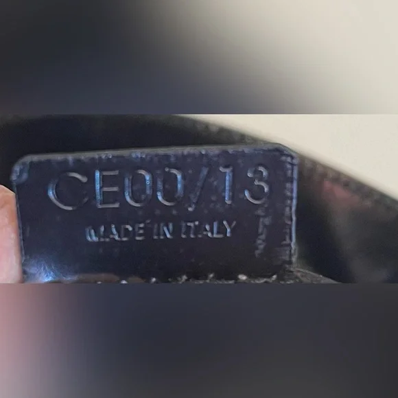 Celine Navy Blue Patent Leather Small Tote - Picture 11 of 11